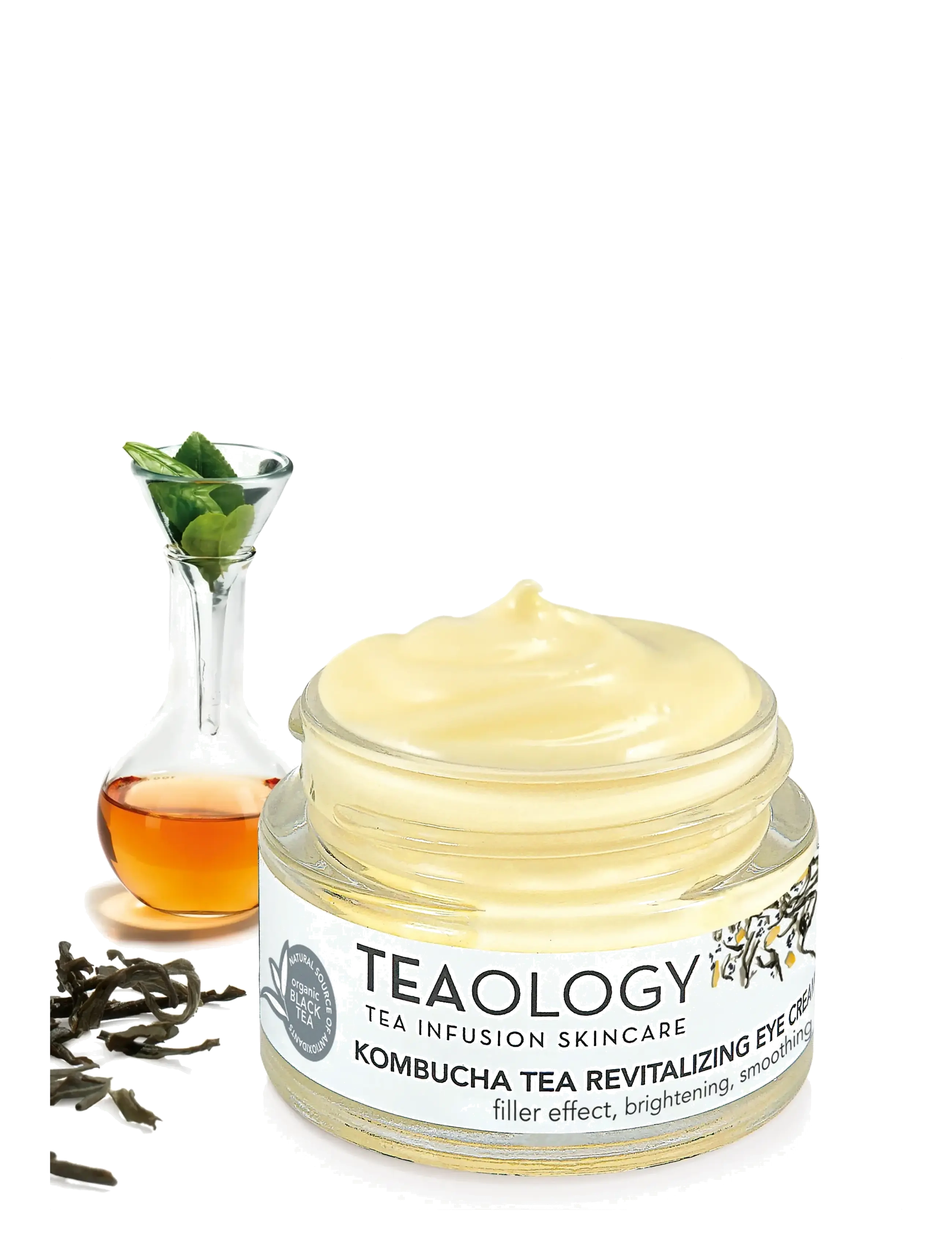 Teaology Skincare - Kombucha Tea Revitalizing Eye Cream,  Brightens - Øjencremer - black tea - 5
