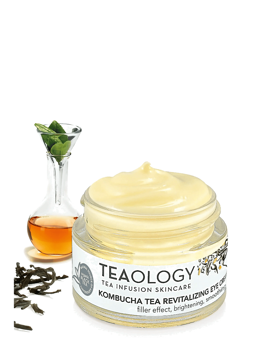 Teaology Skincare - Kombucha Tea Revitalizing Eye Cream, Brightens - Øyekrem - black tea - 5