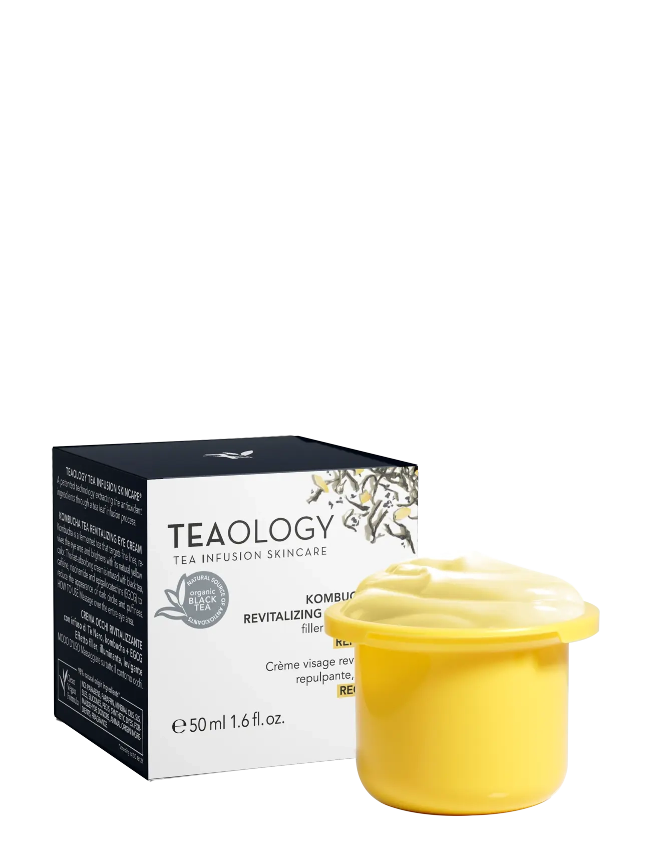 Teaology Skincare Kombucha Tea Revitalizing Face Cream - Refill Unit, 50 ml, Nude, Fugtighedscreme > Dagcreme, Dame