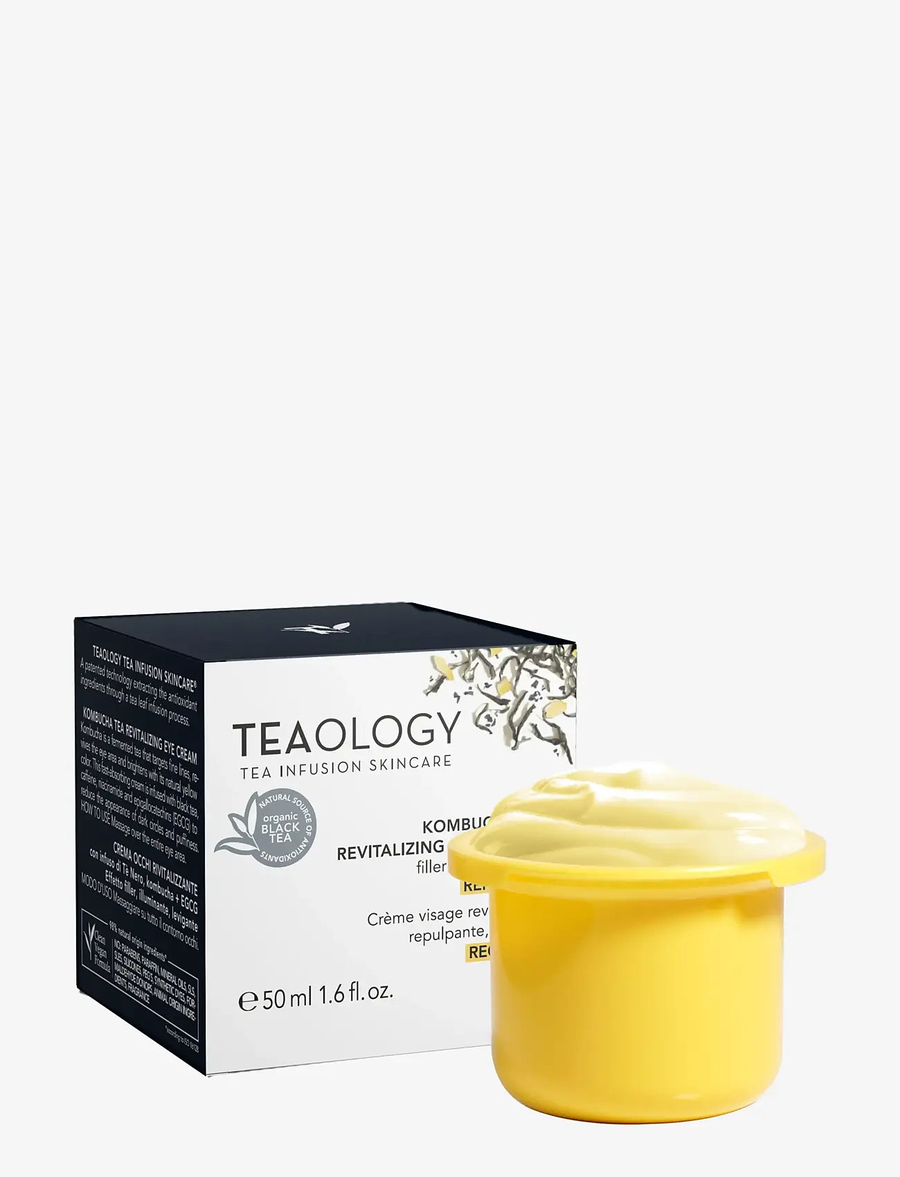 Teaology Skincare - Kombucha Tea Revitalizing Face Cream - REFILL UNIT - dagkräm - black tea - 0