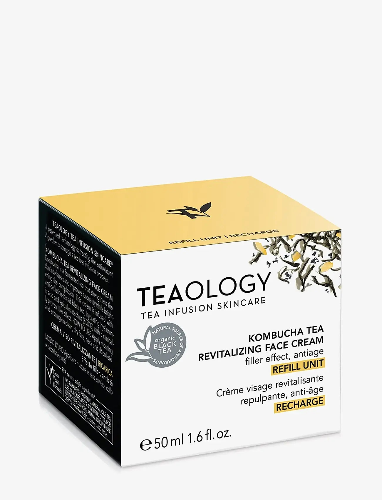 Teaology Skincare - Kombucha Tea Revitalizing Face Cream - REFILL UNIT - dagkräm - black tea - 1