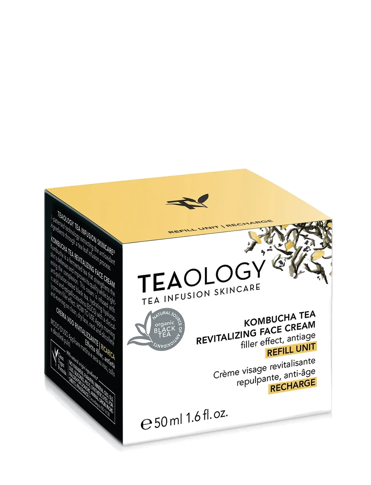 Teaology Skincare - Kombucha Tea Revitalizing Face Cream - REFILL UNIT - dagkrem - black tea - 1