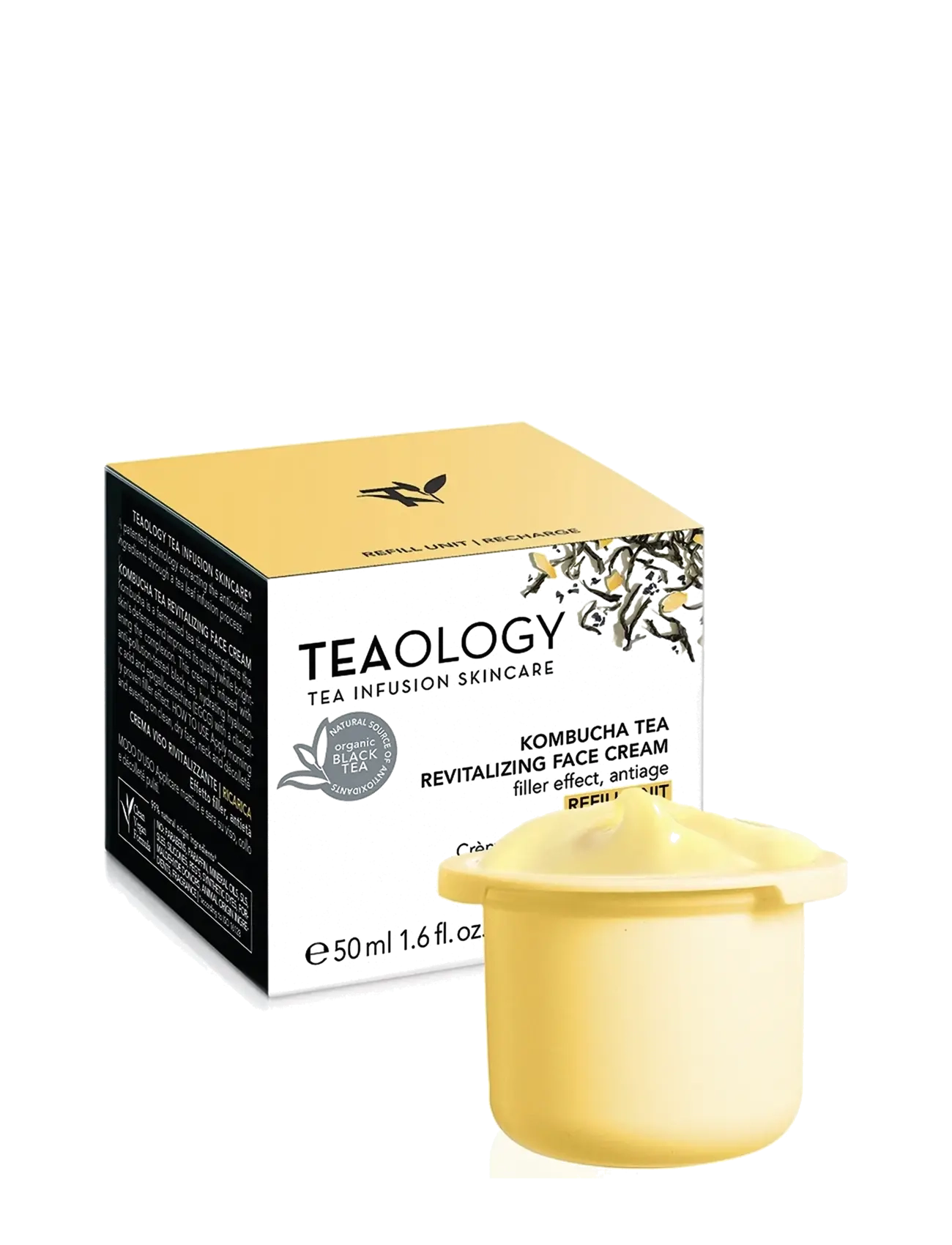 Teaology Skincare - Kombucha Tea Revitalizing Face Cream - REFILL UNIT - dagkrem - black tea - 2