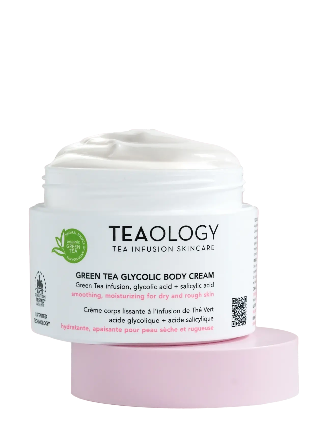 Teaology Skincare Green Tea Glycolic Body Cream, Kropscreme, Nude, Str: 260 ML