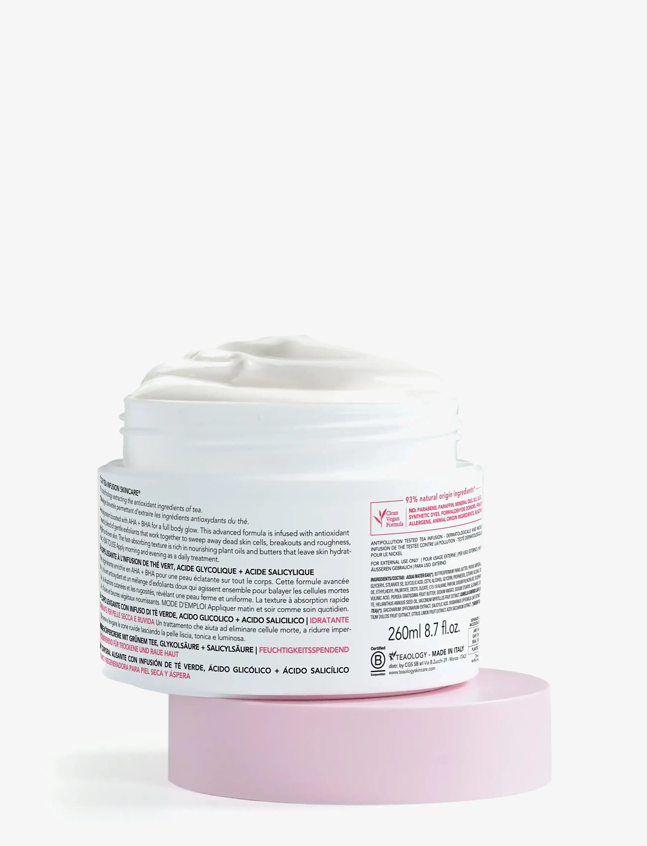 Teaology Skincare - Green Tea Glycolic Body Cream - lotion & cream - green tea - 1