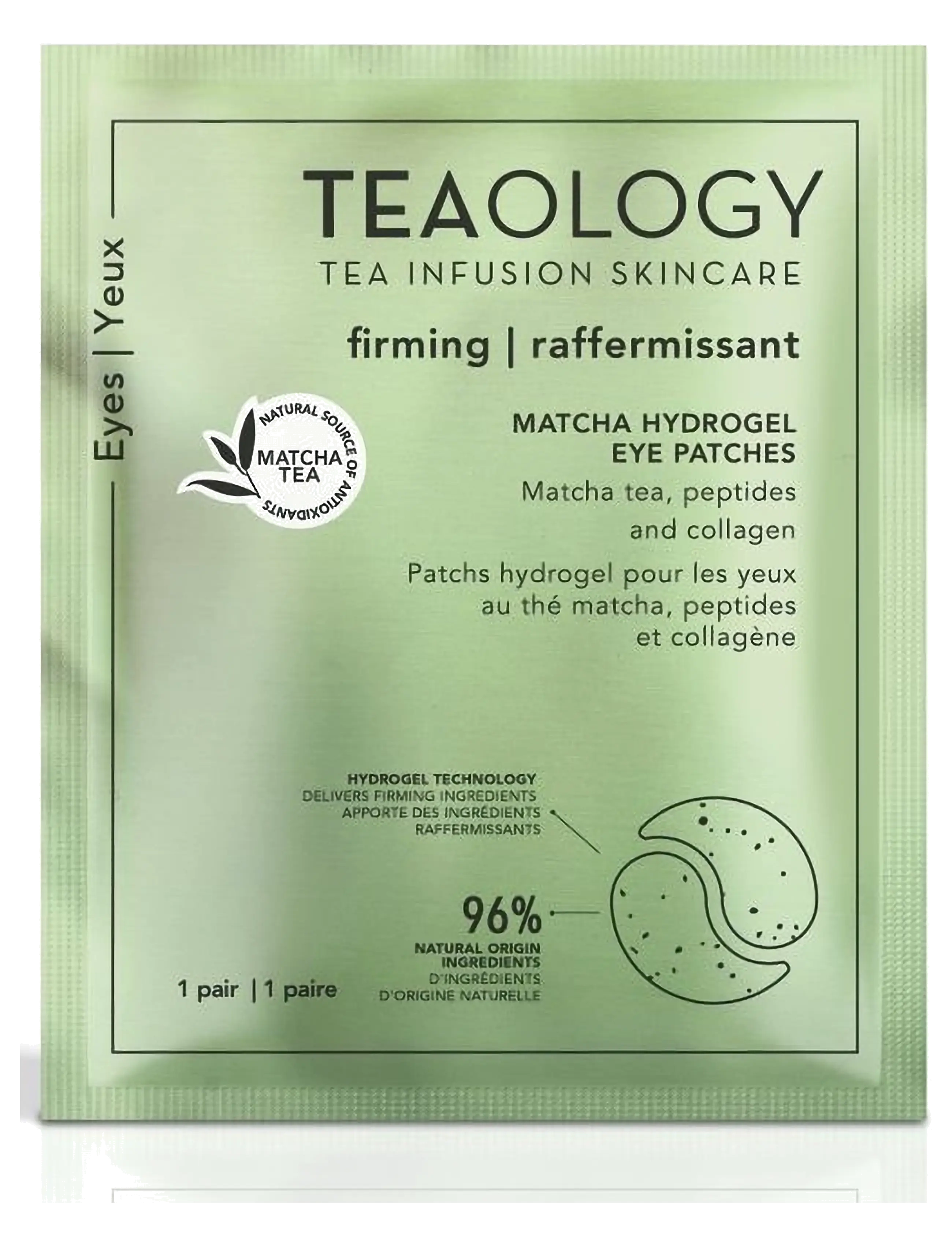 Teaology Skincare - Matcha Hydrogel Eye Patches - matcha tea - 3