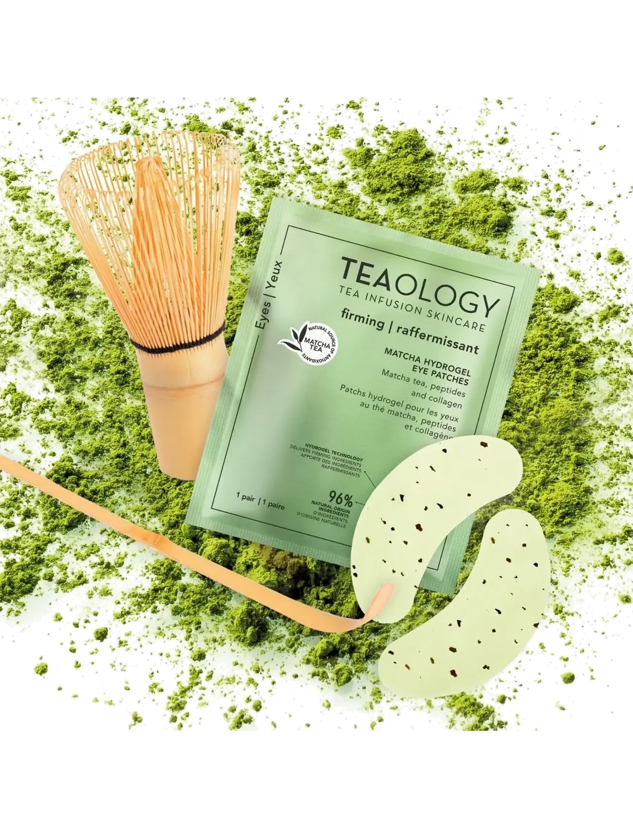 Teaology Skincare - Matcha Hydrogel Eye Patches - matcha tea - 4
