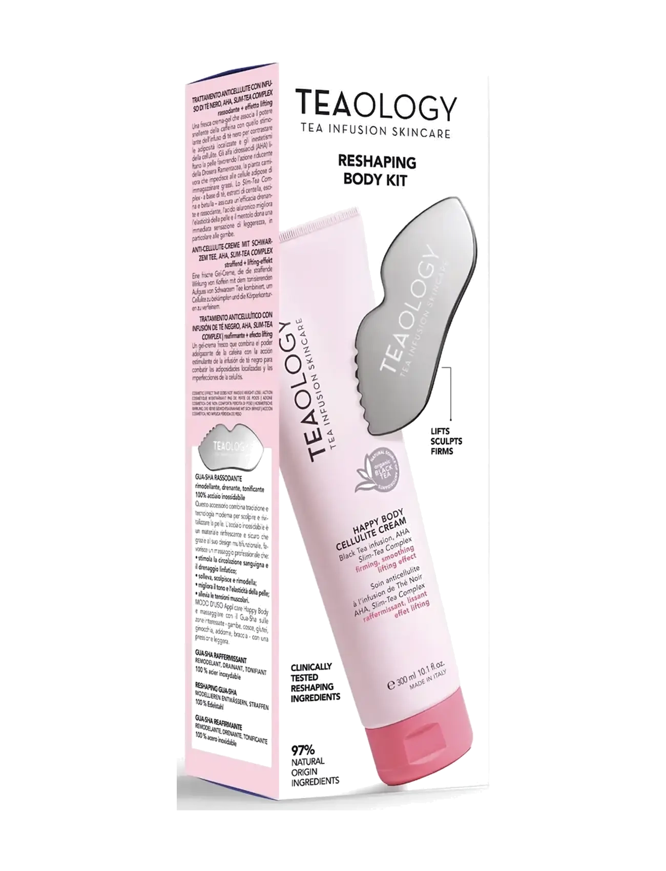 Teaology Skincare Happy Body Reshaping Body Kit - Teaology Skincare - BLACK TEA / silver