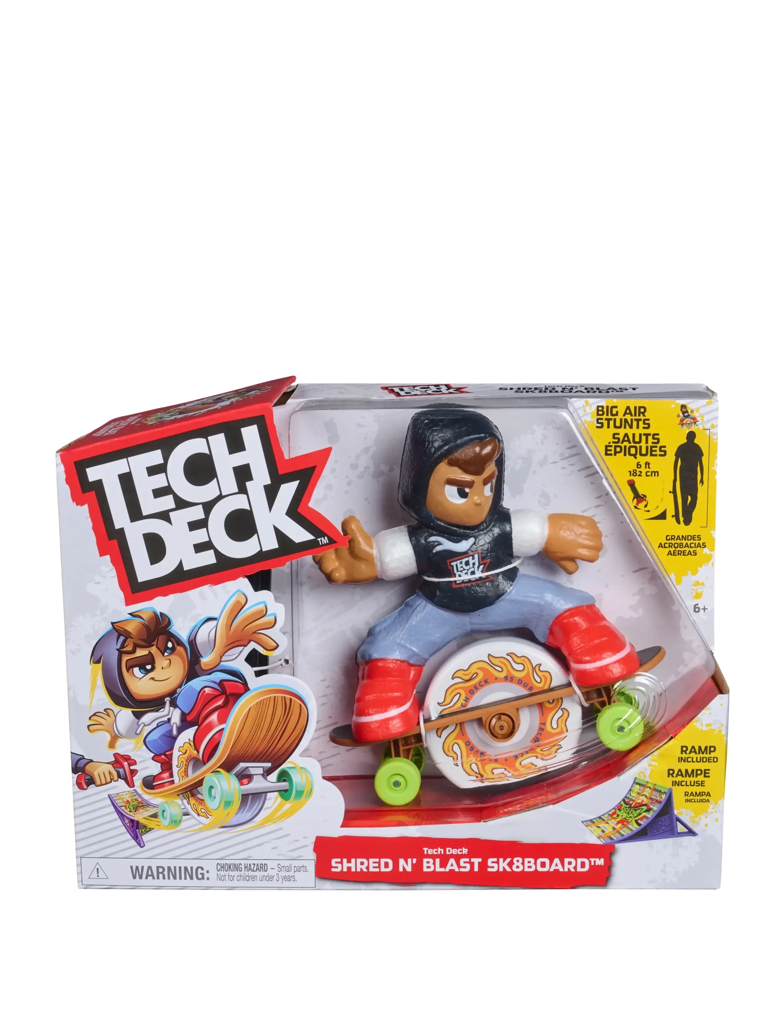 Tech Deck Tech Deck Ted Shred N' Blast Skateboard Flywheel, One Size, Multi/patterned, Legesæt Og Actionfigurer > Legesæt, Børn