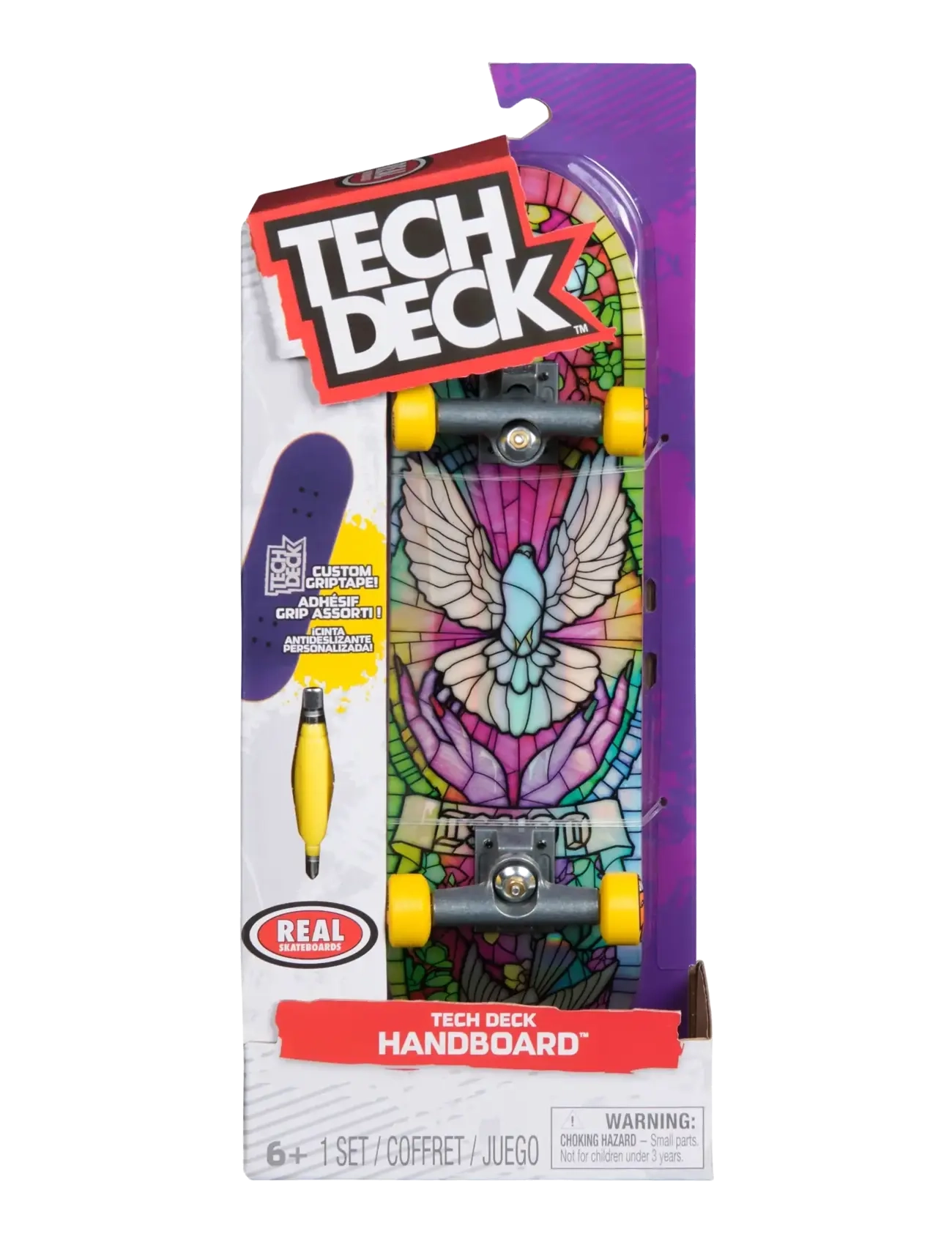 Tech Deck Handboard 27 Cm Real Skateboards, Fidget Legetøj, Lila, Str: ONE SIZE