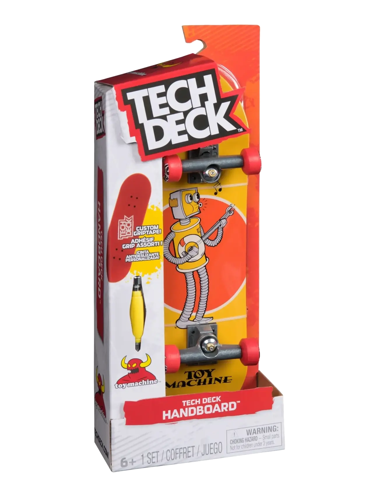 Tech Deck Tech Deck Handboard 27 cm - Toy Machine, One Size, Red, Games > Fidget Legetøj, Børn