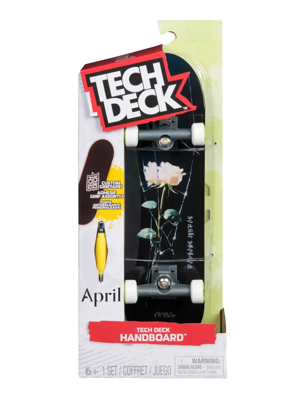 Tech Deck Tech Deck Handboard 27 cm - April, One Size, Black, Games > Fidget Legetøj, Børn