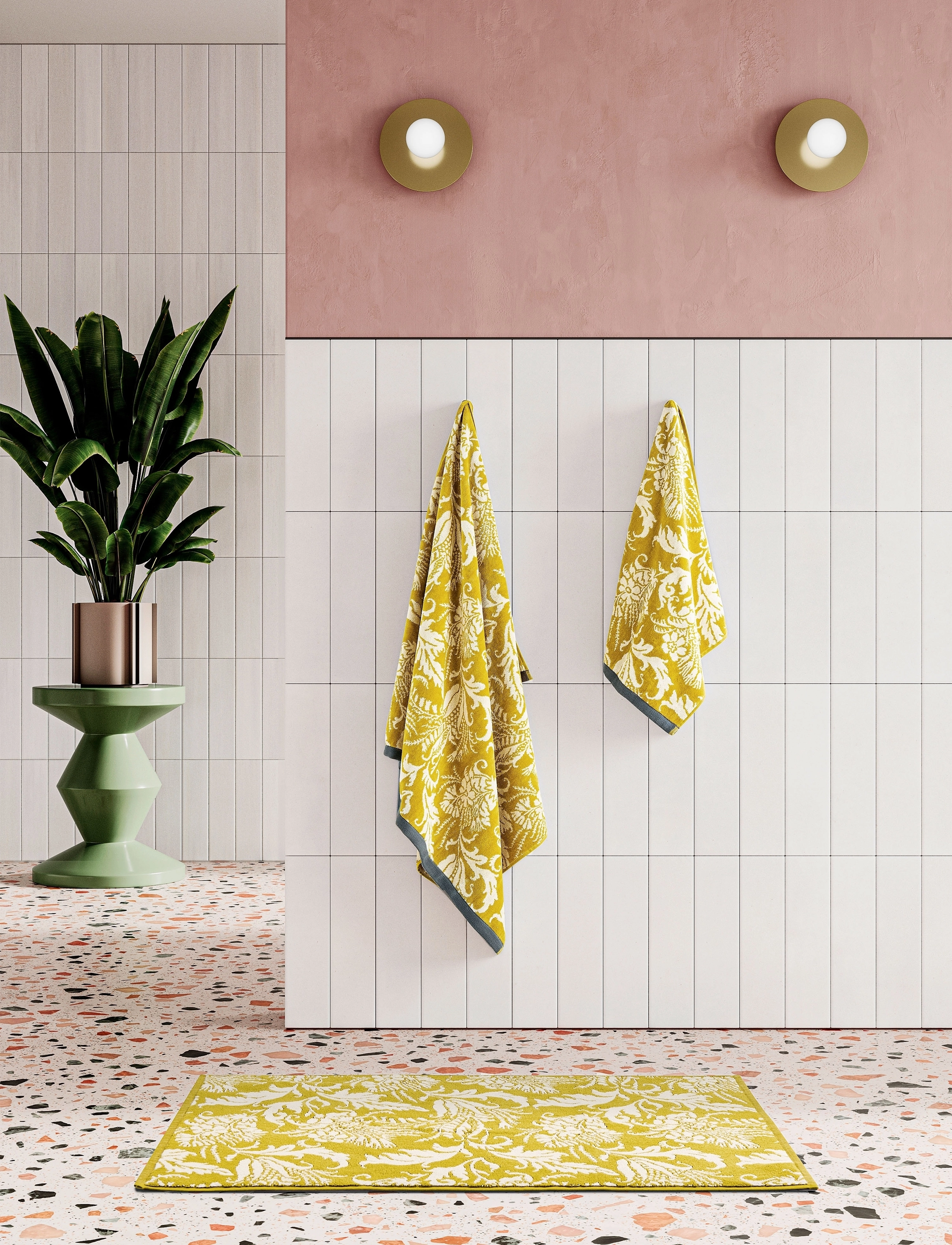 Ted Baker - Baroque Gold Bath sheet towel - gold - 1