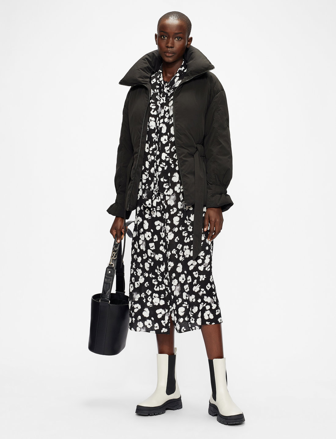 Ted baker grey puffer 2025 coat