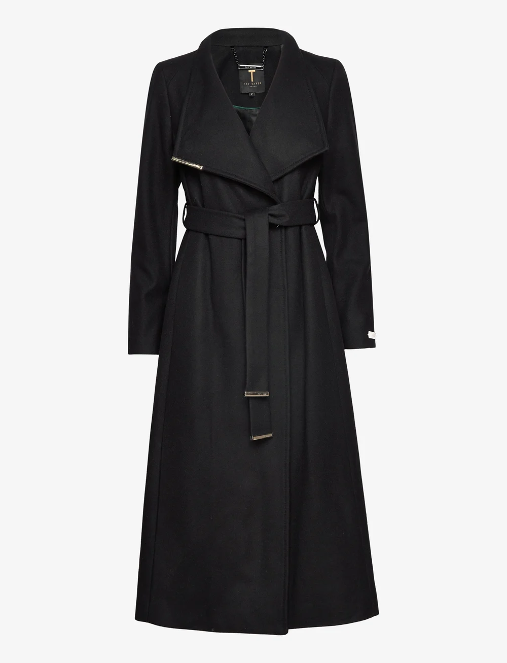 Ted baker long black coat shop