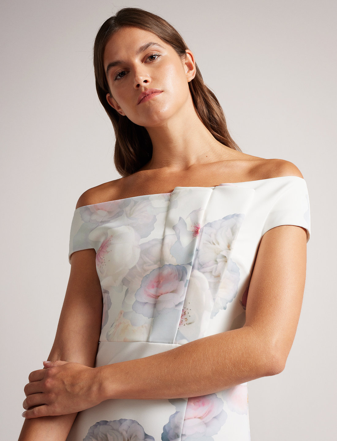 Ted baker sales off shoulder dress