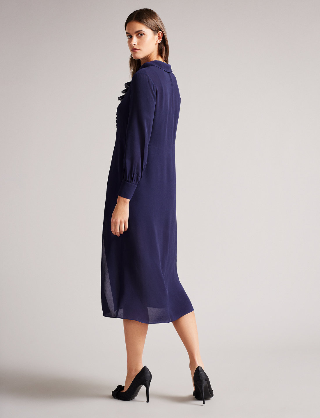 Ted baker navy 2025 and white dress
