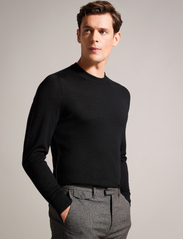 Ted Baker London - CARNBY - megztinis su apvalios formos apykakle - 00 black - 1