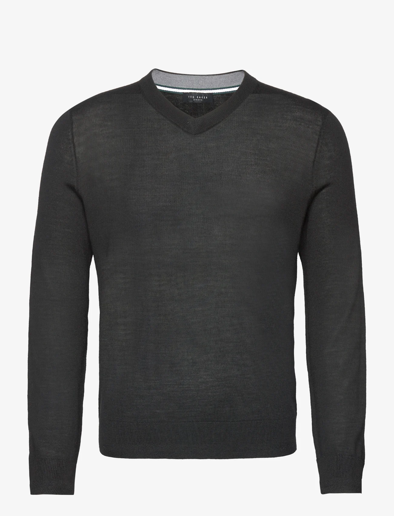 Ted Baker London - LAMBEH - knitted v-necks - 00 black - 0