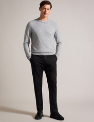 Ted Baker London - LOUNG - megztinis su apvalios formos apykakle - 05 grey marl - 4