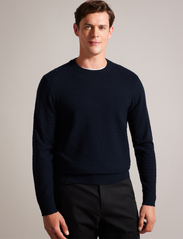 Ted Baker London - LOUNG - knitted round necks - 10 navy - 1