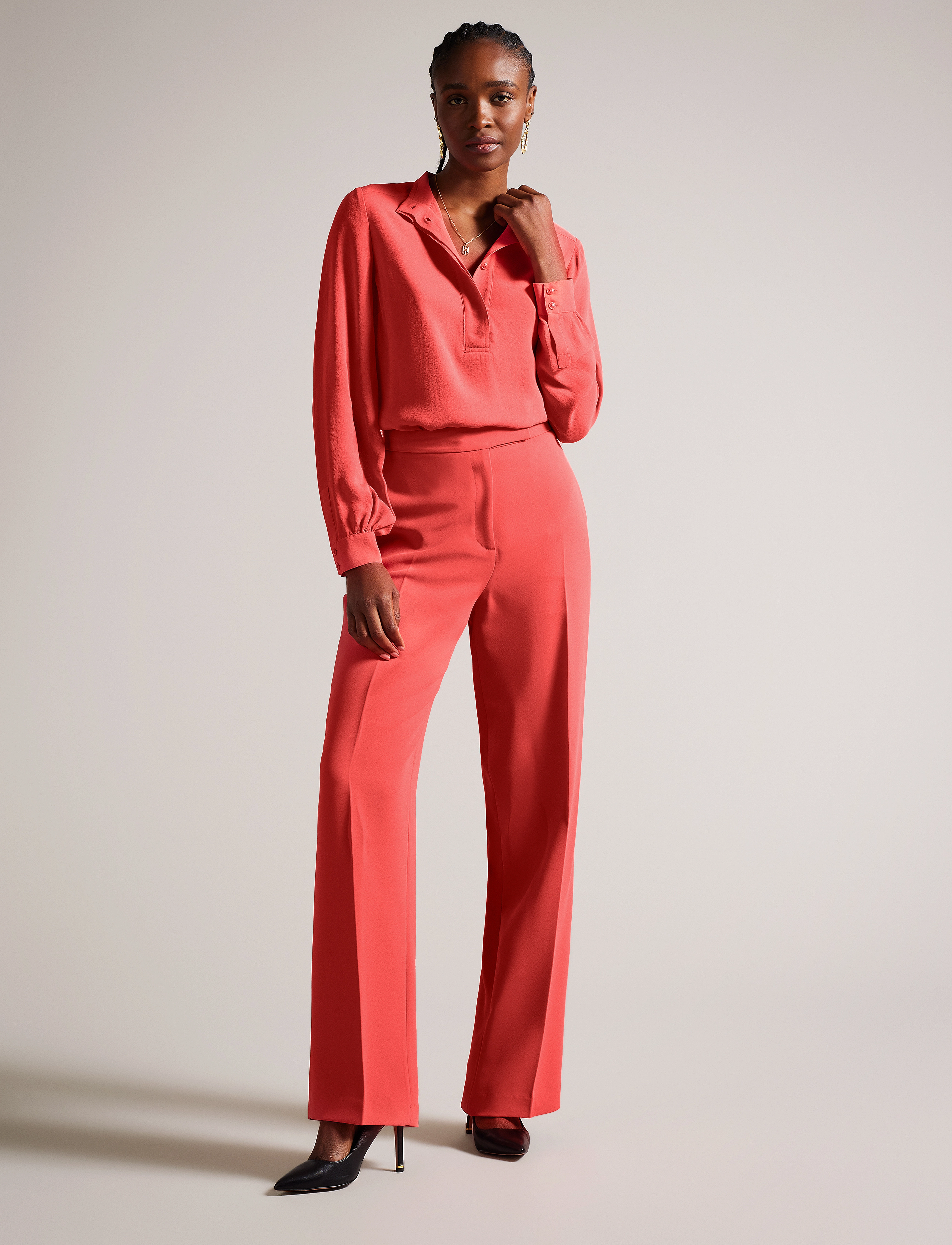 Ted Baker London SAYAKAT - Bukser - CORAL / pink/rose