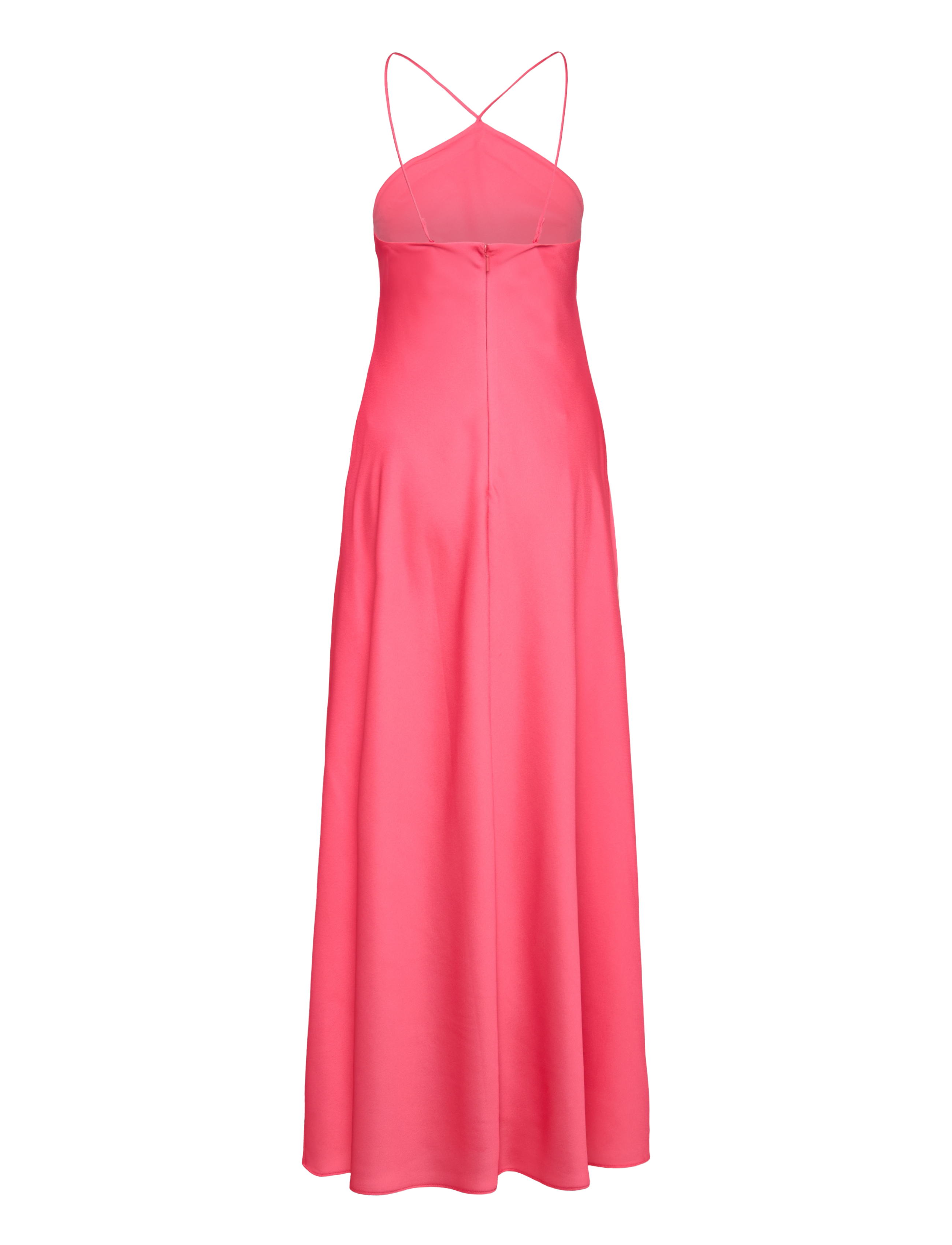 fitted lace wedding dress Two-Tone Floral Maxi Dress