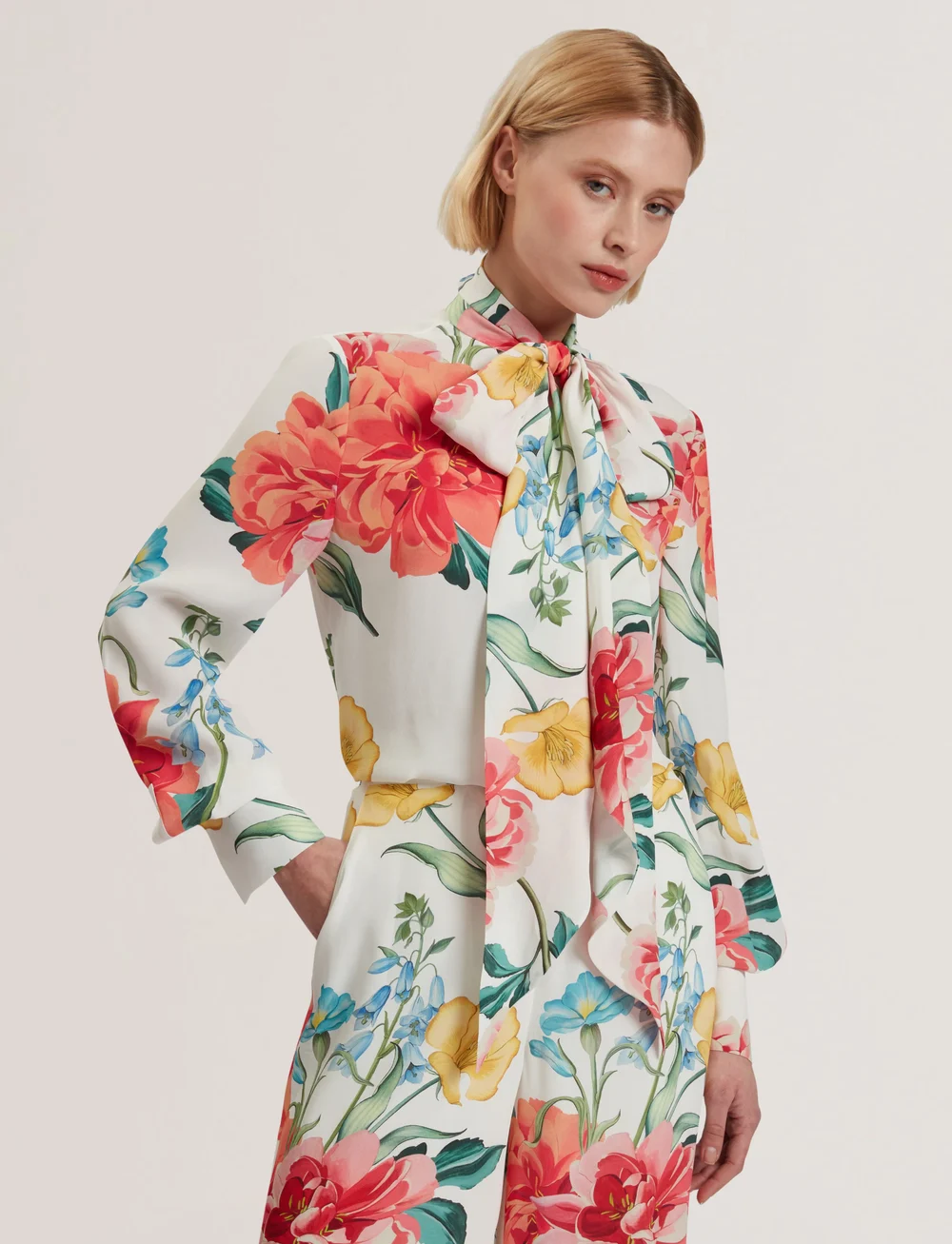 Ted Baker London - LUUSILE - langærmede bluser - white - 0