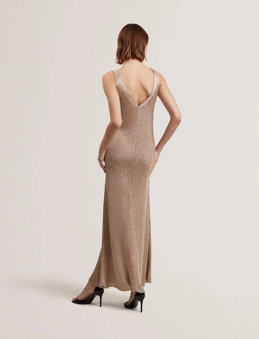 Ted Baker London - ALARNAA - strikkjoler - gold - 3
