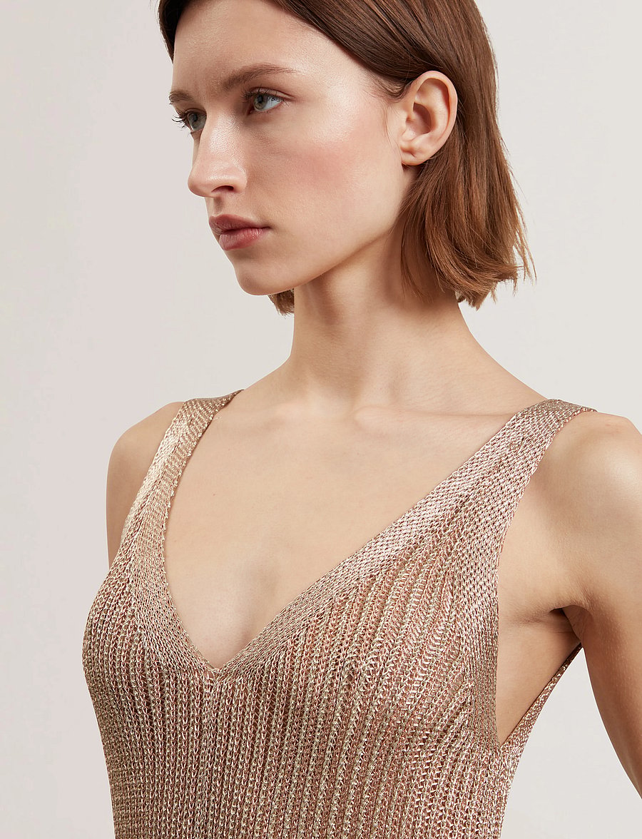 Ted Baker London - ALARNAA - strikkjoler - gold - 4