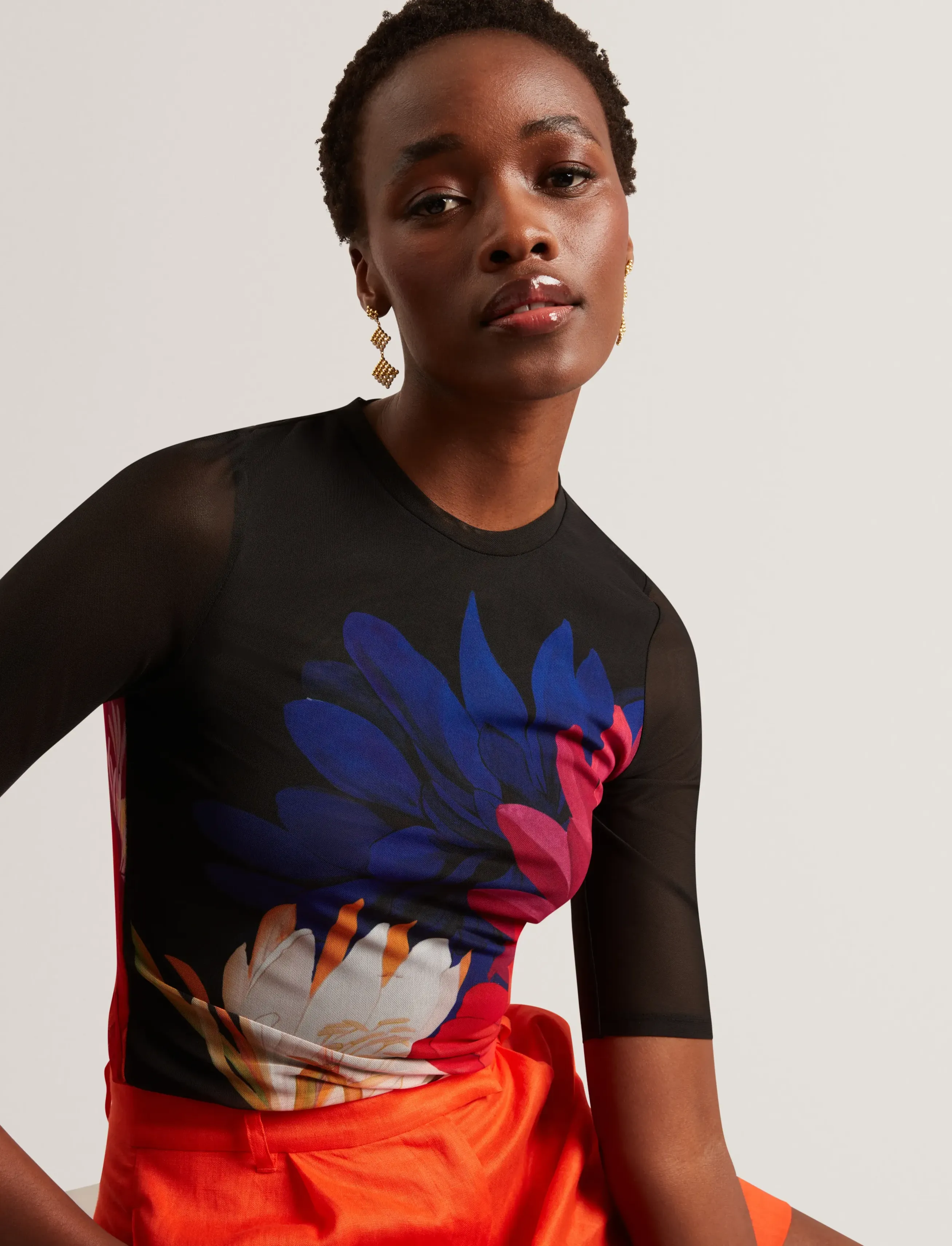 Ted Baker London - ILUSSA - t-shirts - 00 black - 5