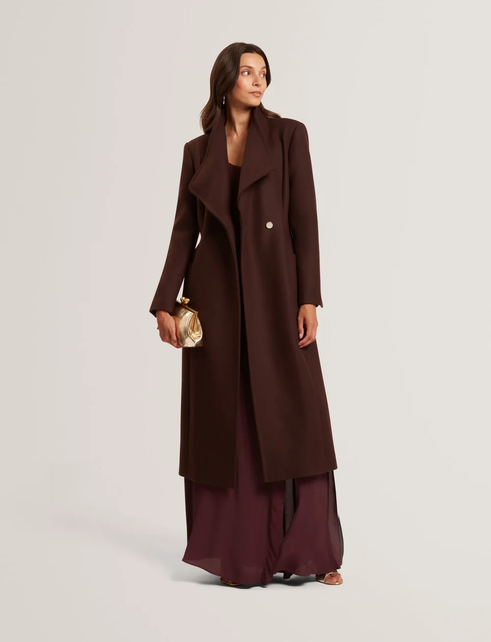Ted Baker London - MINDEE - ullkappor - dk brown - 5