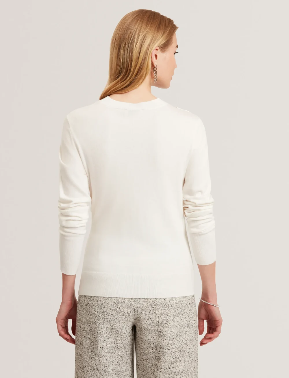 Ted Baker London - LESLAY - striktrøjer - ivory - 3