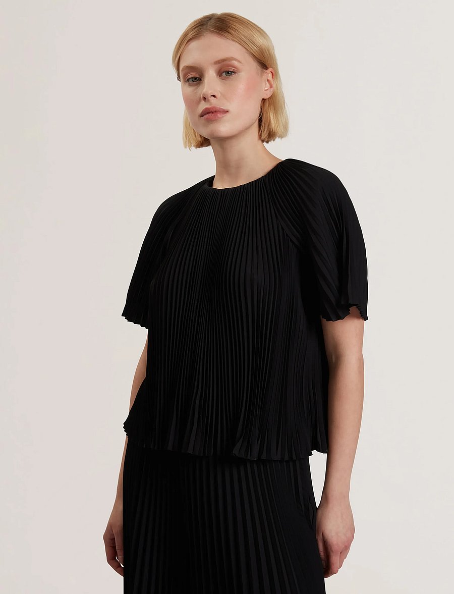 Ted Baker London - AGARA - kurzärmelige blusen - black - 0