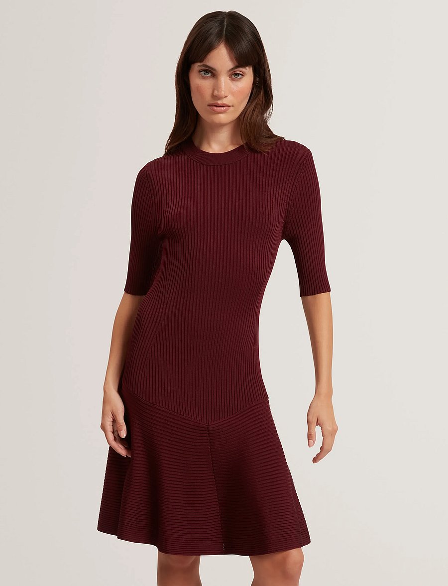 Ted Baker London - MAHRAA - trumpos suknelės - maroon - 0
