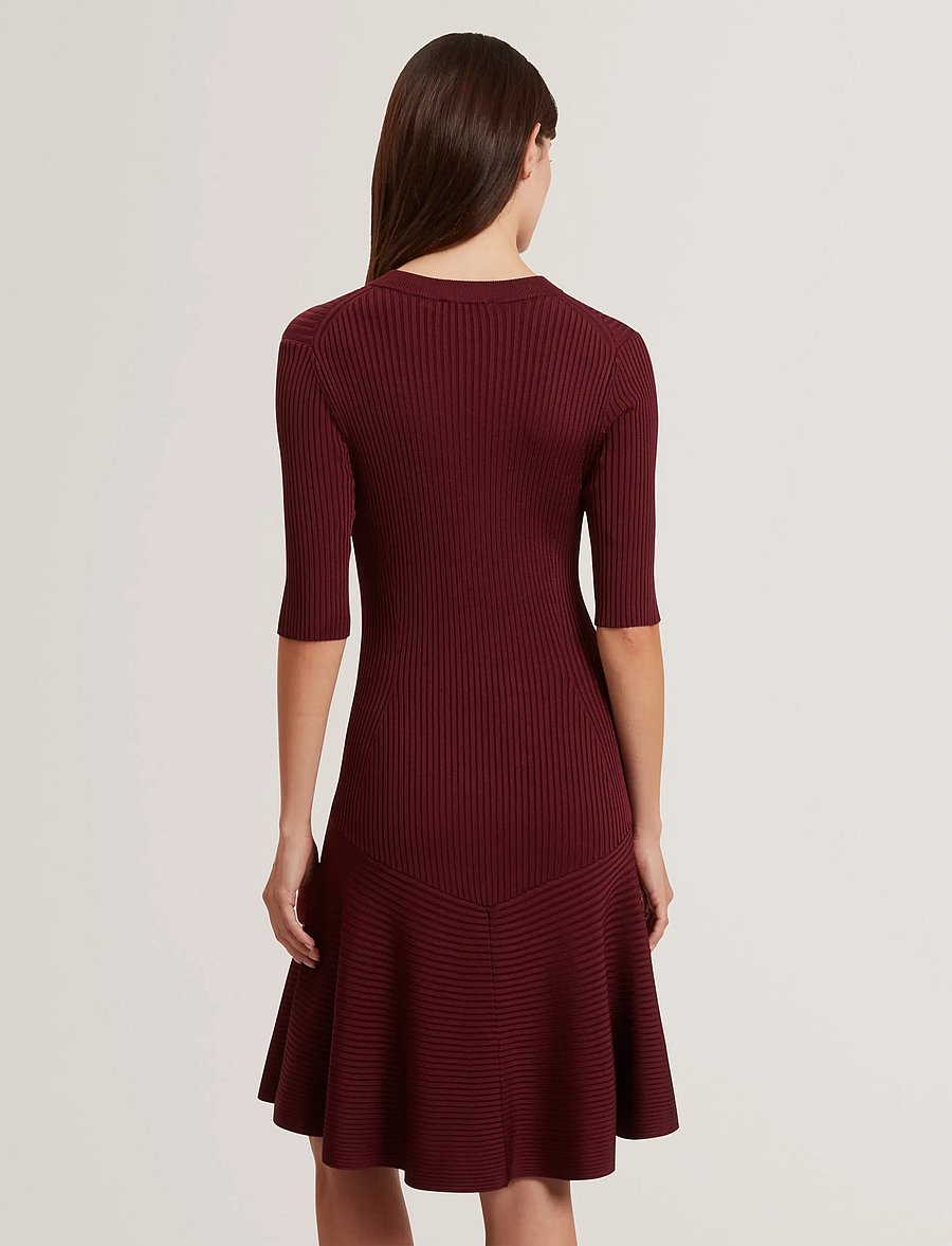 Ted Baker London - MAHRAA - trumpos suknelės - maroon - 3