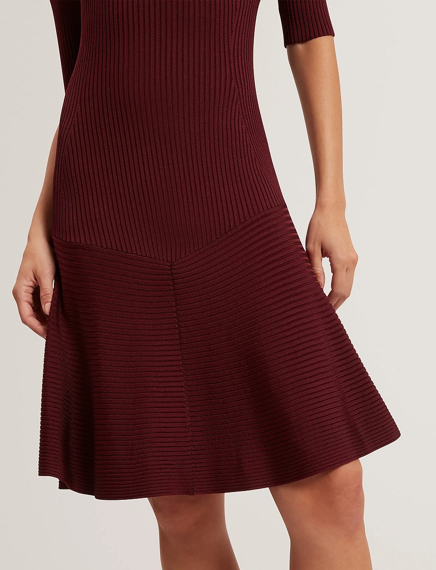 Ted Baker London - MAHRAA - trumpos suknelės - maroon - 4