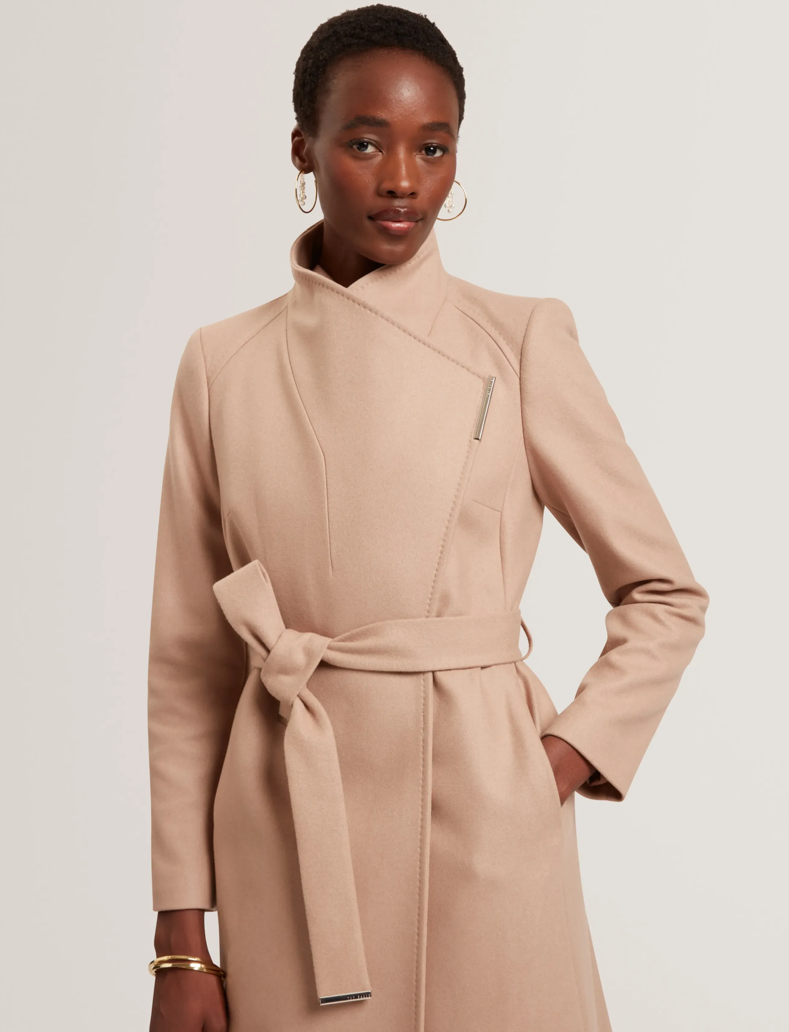 Ted Baker London - ROSELL - villased mantlid - camel - 5