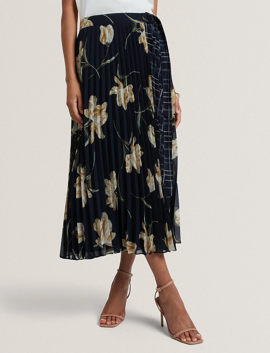 Ted Baker London - ROSEDA - plisserede nederdele - navy - 0