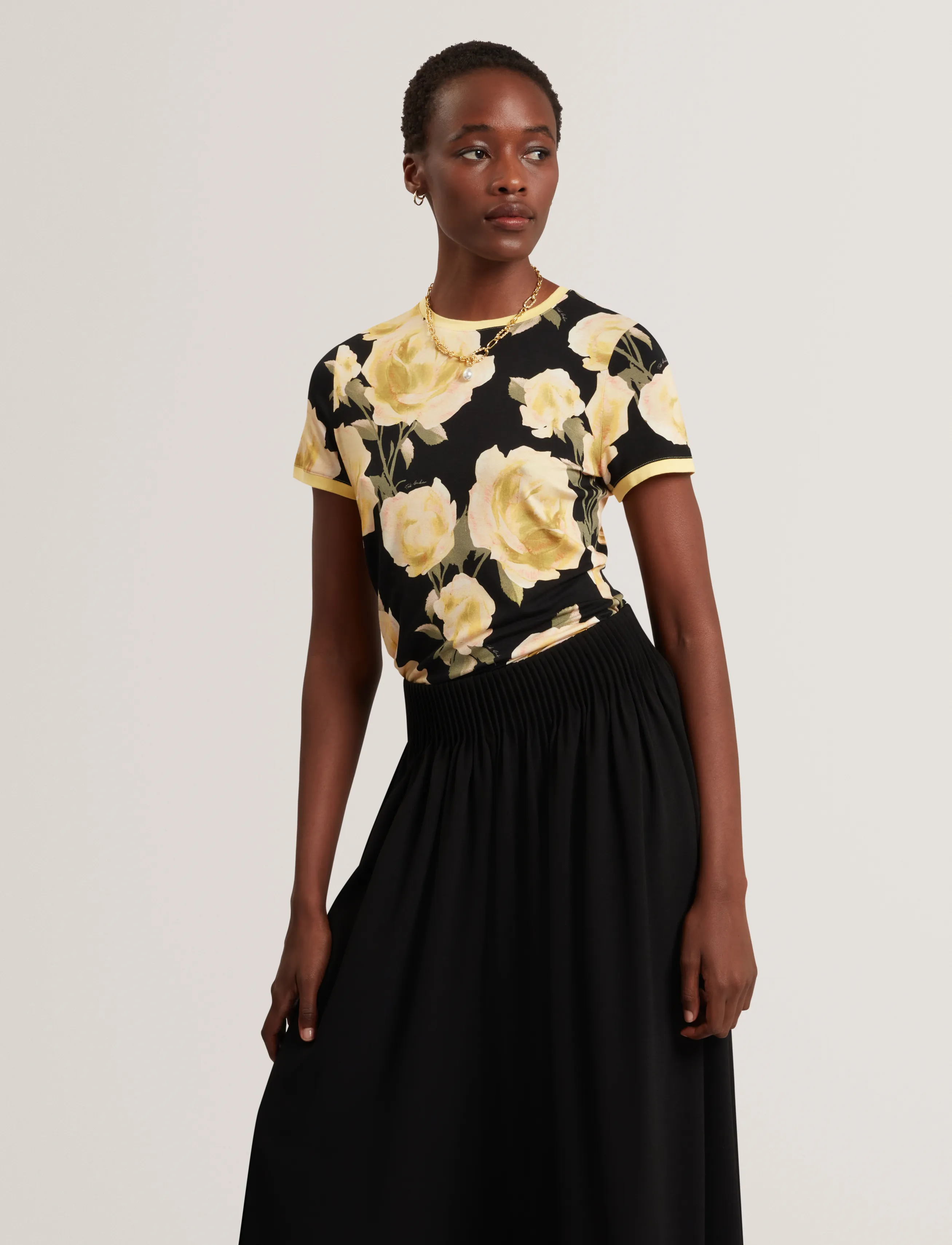 Ted Baker London Thira, 44, T-shirts & Oberteile, Schwarz - Short-sleeved, Frauen