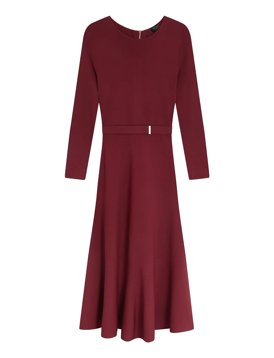 Ted Baker London - TALMAH - midikleidid - maroon - 1
