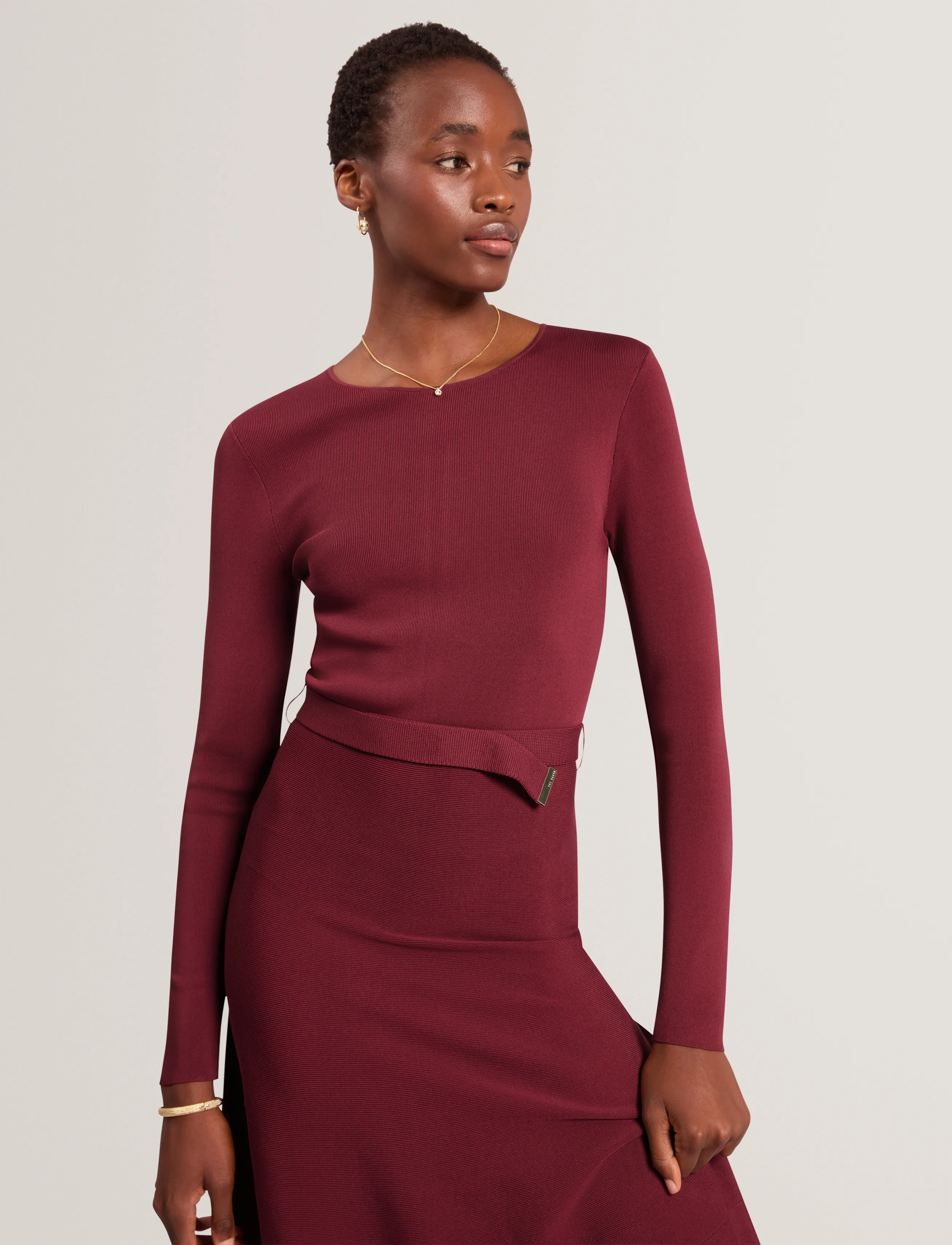 Ted Baker London - TALMAH - midikleidid - maroon - 2