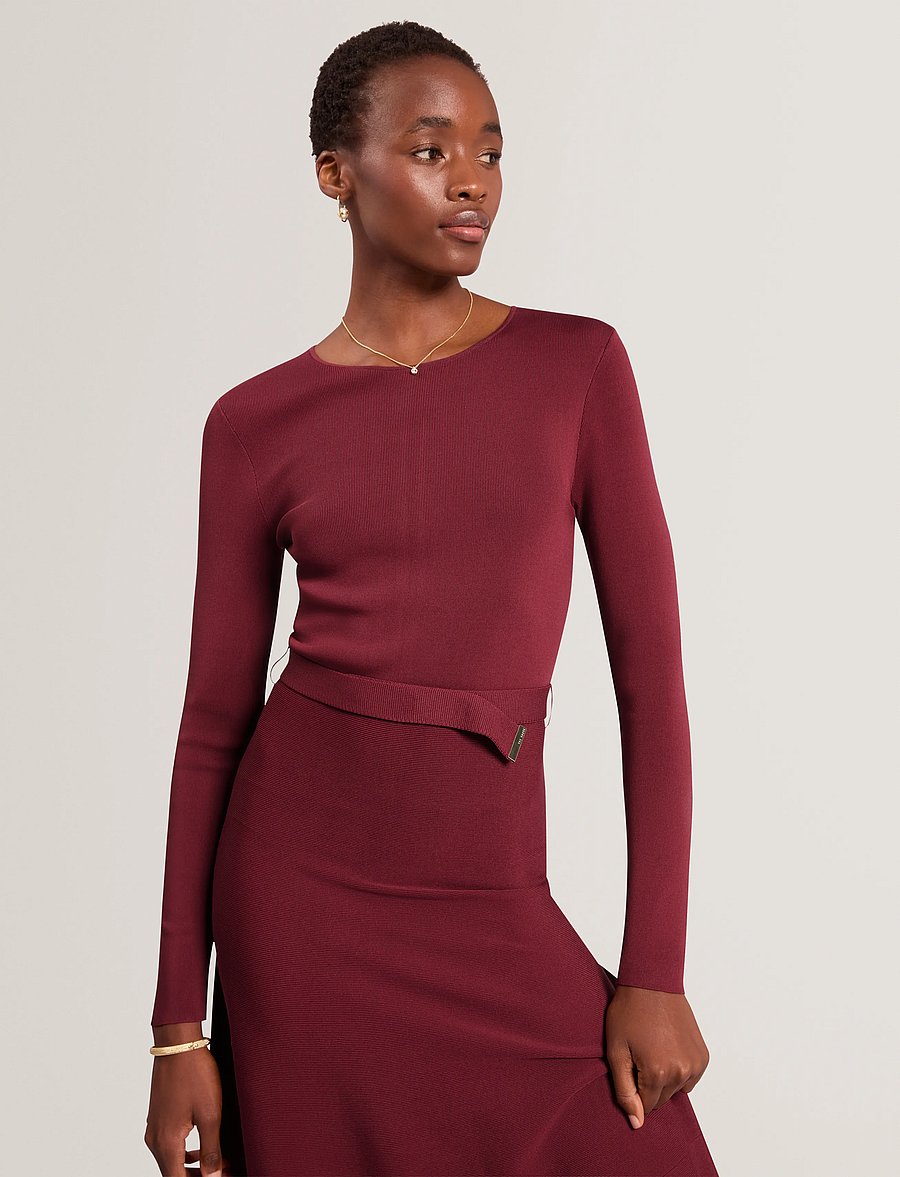 Ted Baker London - TALMAH - midikleidid - maroon - 2