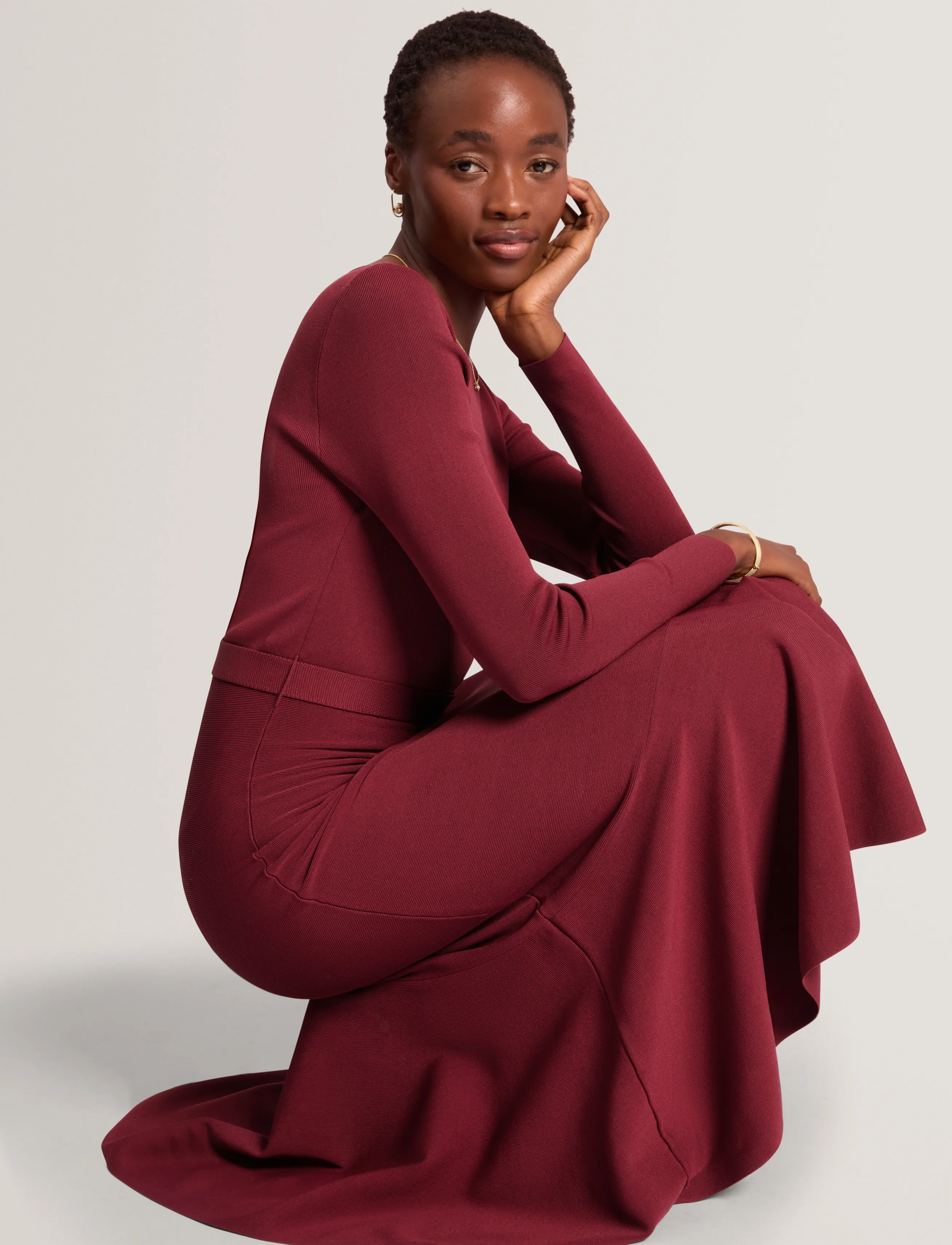 Ted Baker London - TALMAH - midikleidid - maroon - 4