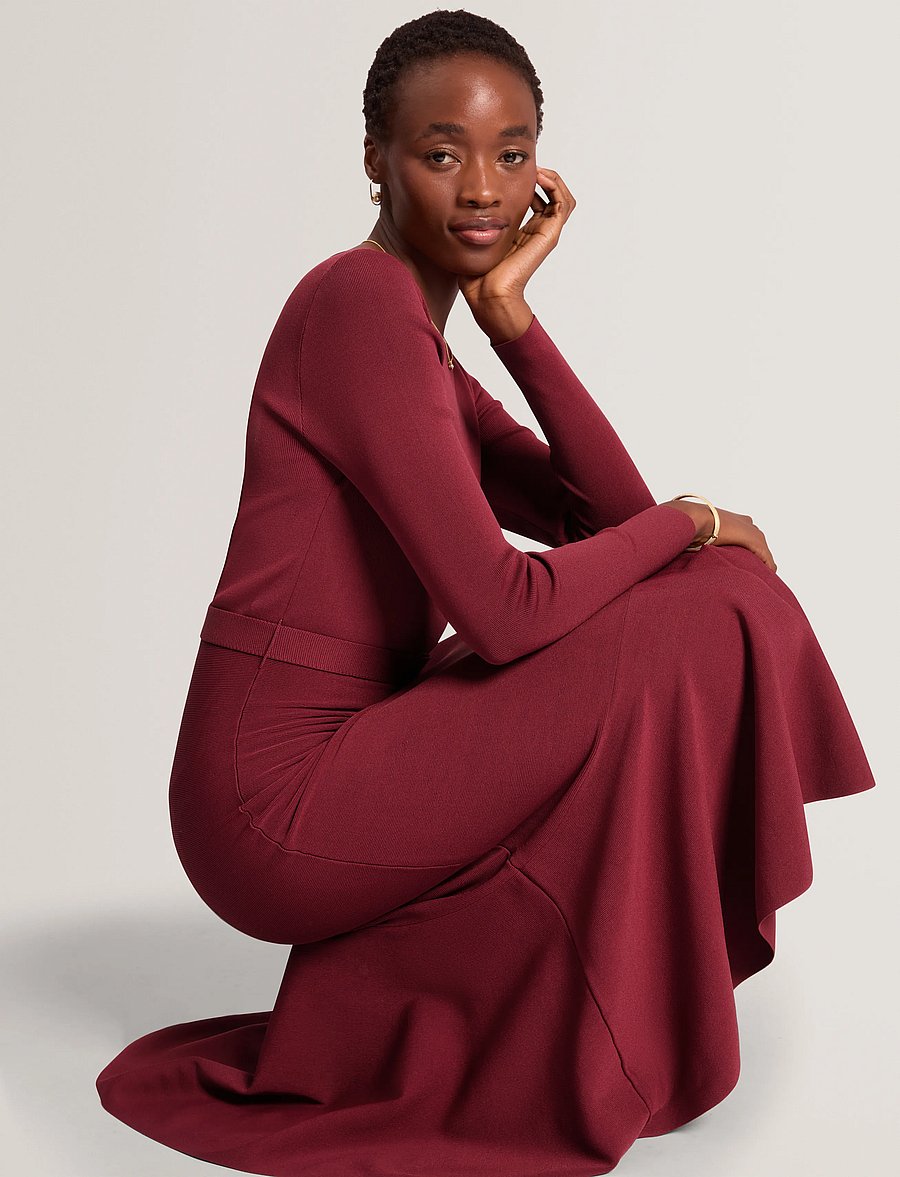 Ted Baker London - TALMAH - midikleidid - maroon - 4