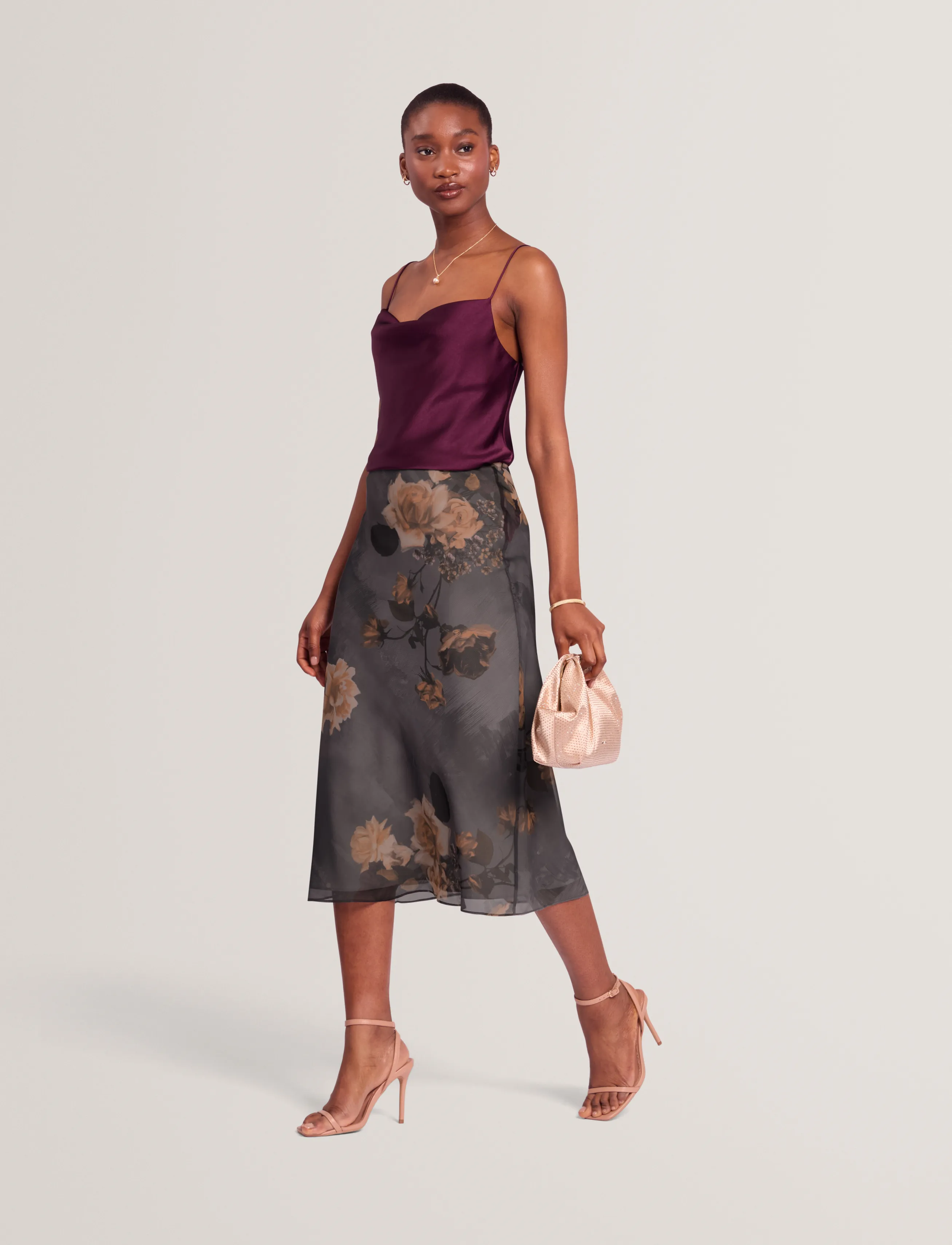 Ted Baker London ANCELA - Midi nederdele - DK-GREY / grey