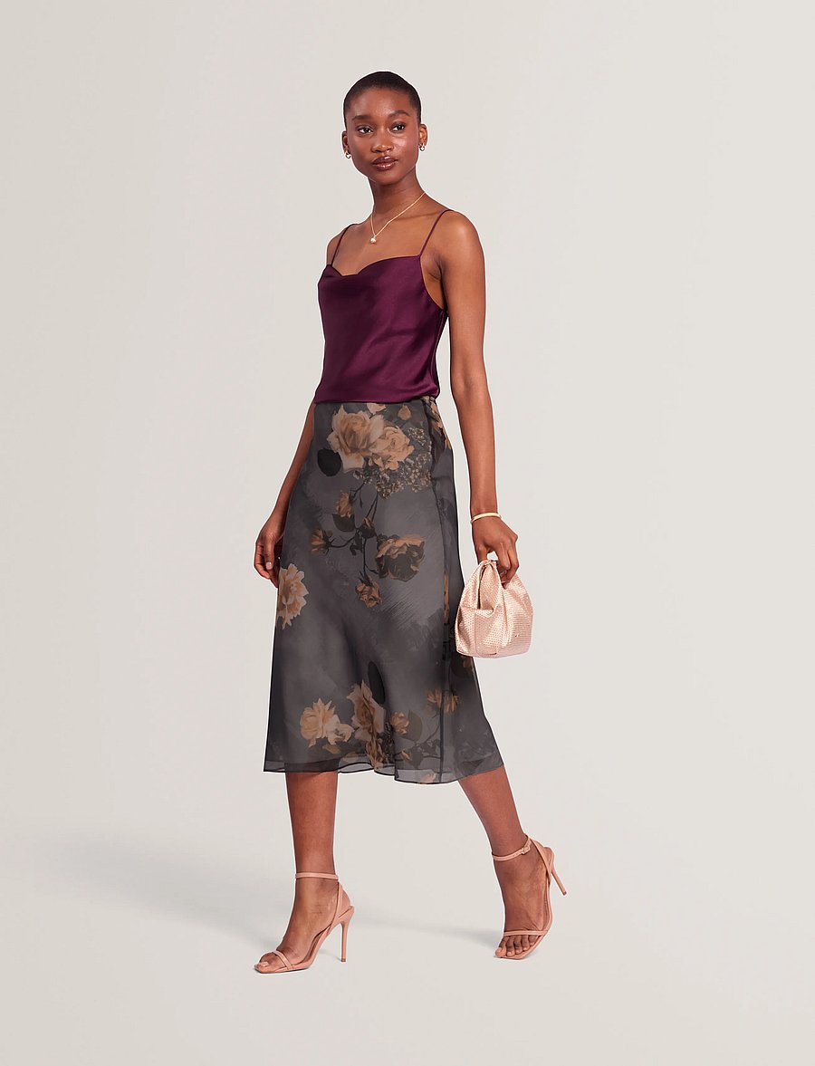 Ted Baker London - ANCELA - midi nederdele - dk-grey - 0