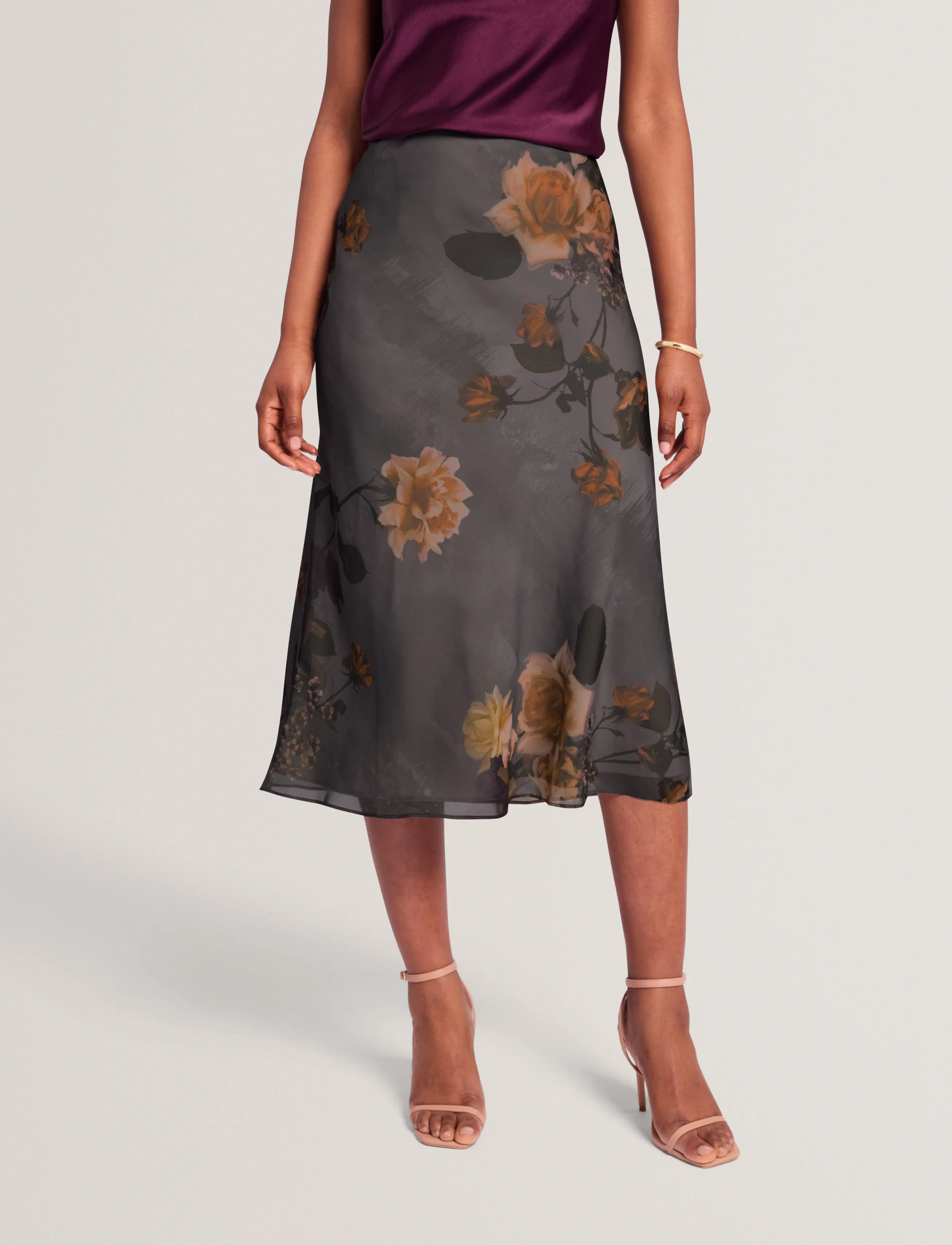 Ted Baker London - ANCELA - midi nederdele - dk-grey - 2