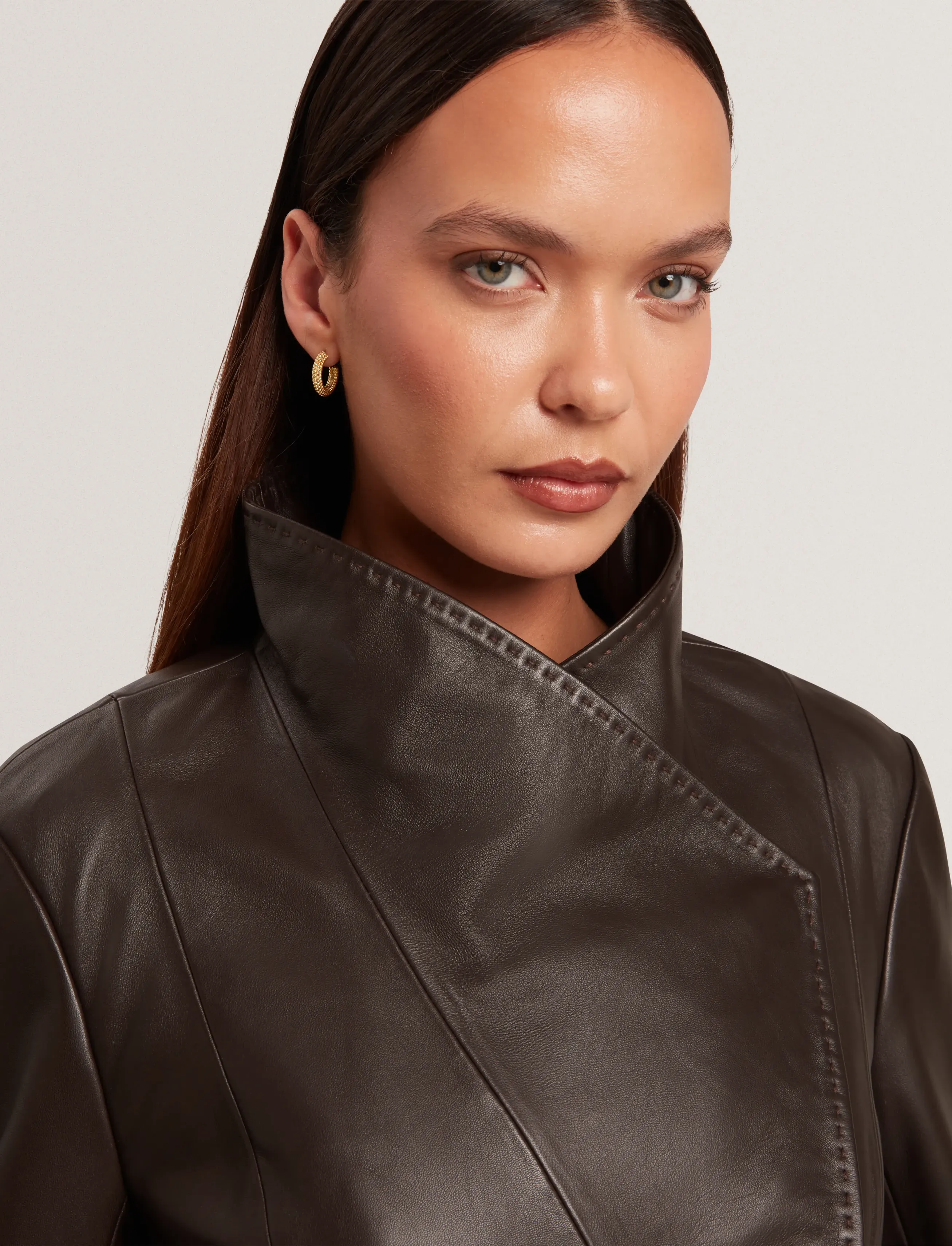 Ted Baker London - ATTIE - læderjakker - brn-choc - 4