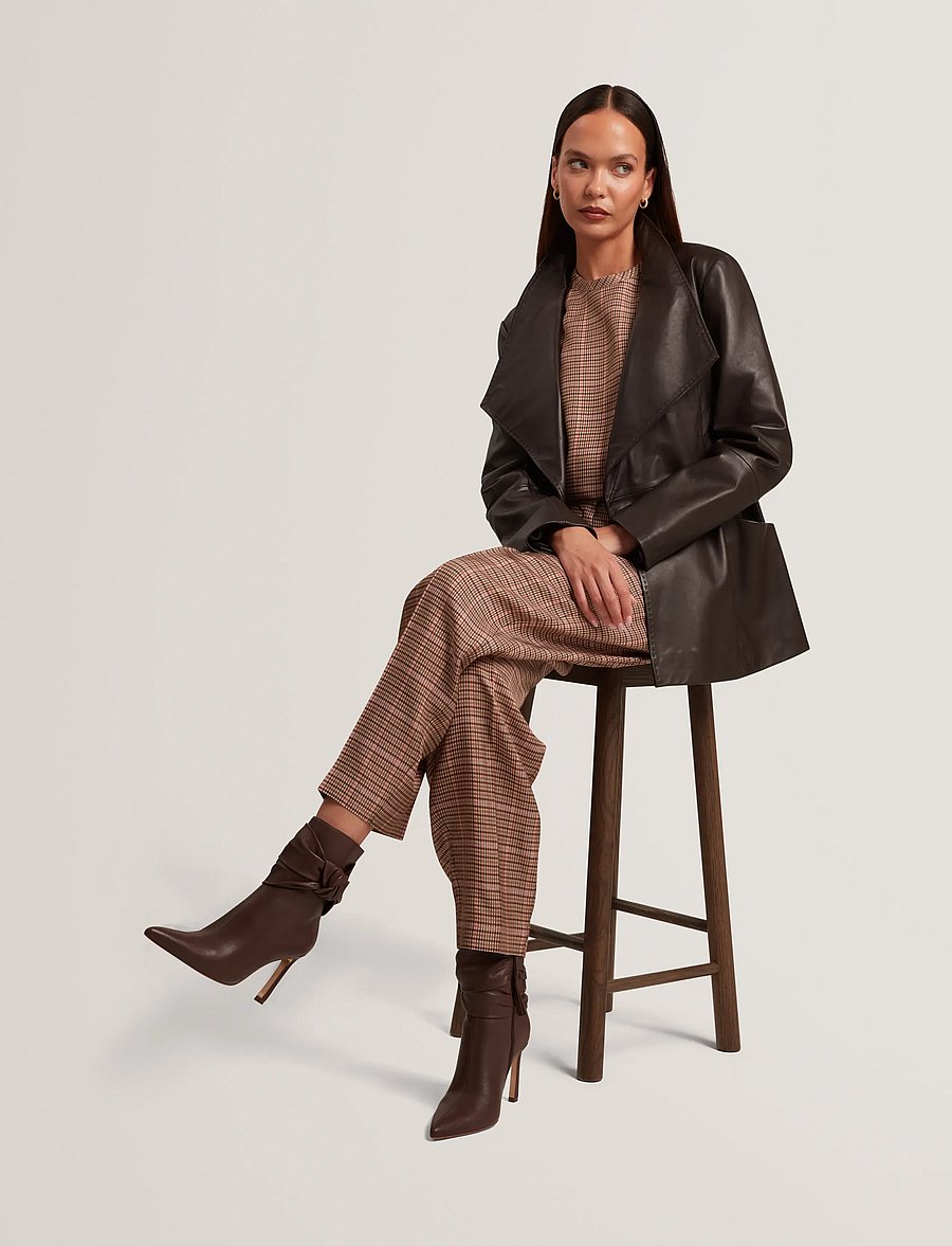 Ted Baker London - ATTIE - læderjakker - brn-choc - 5